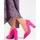 Boty Ženy Lodičky Vinceza Výborné  lodičky růžové dámské na širokém podpatku 