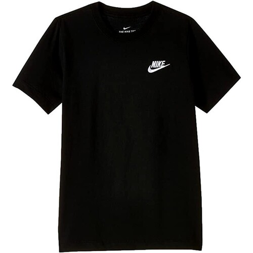 Textil Chlapecké Trička s krátkým rukávem Nike CAMISETA NEGRA NIO  SPORTSWEAR AR5254 Černá