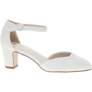 Tamaris Lodičky dámská společenská obuv 1-24432-41 white glam - Bílá