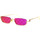 Hodinky & Bižuterie sluneční brýle Gucci Occhiali da Sole  GG1278S 005 Zlatá