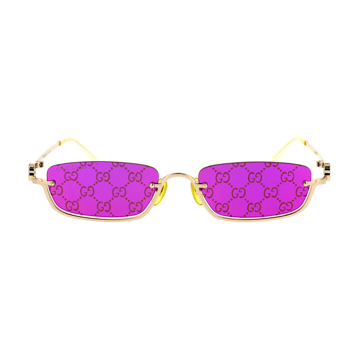 Hodinky & Bižuterie sluneční brýle Gucci Occhiali da Sole  GG1278S 005 Zlatá