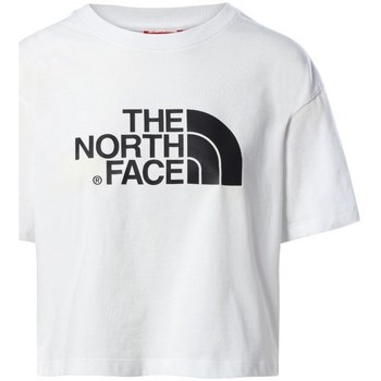 The North Face Trička s krátkým rukávem Cropped Easy Tee - Bílá