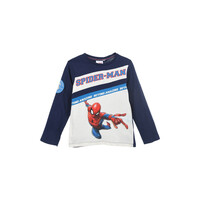 Textil Chlapecké Trička s dlouhými rukávy TEAM HEROES  T SHIRT SPIDERMAN Tmavě modrá / Bílá