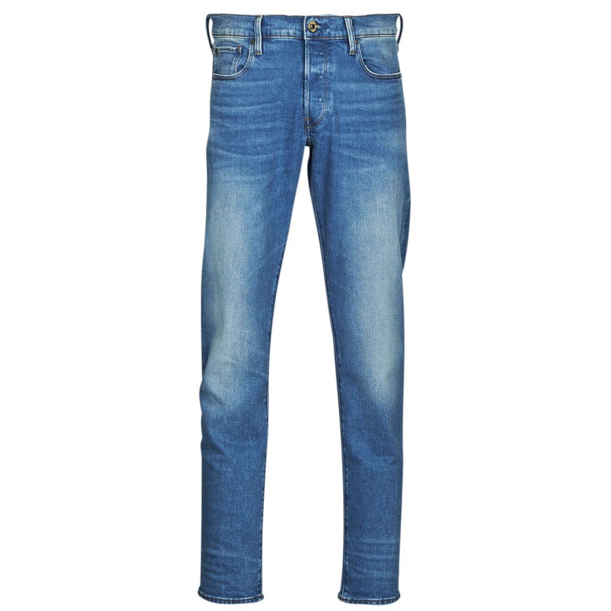 Textil Muži Jeans úzký střih G-Star Raw 3301 REGULAR TAPERED Modrá