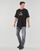 Textil Muži Trička s krátkým rukávem Calvin Klein Jeans STACKED ARCHIVAL TEE Černá