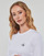 Textil Ženy Trička s dlouhými rukávy Calvin Klein Jeans WOVEN LABEL RIB LONG SLEEVE Bílá