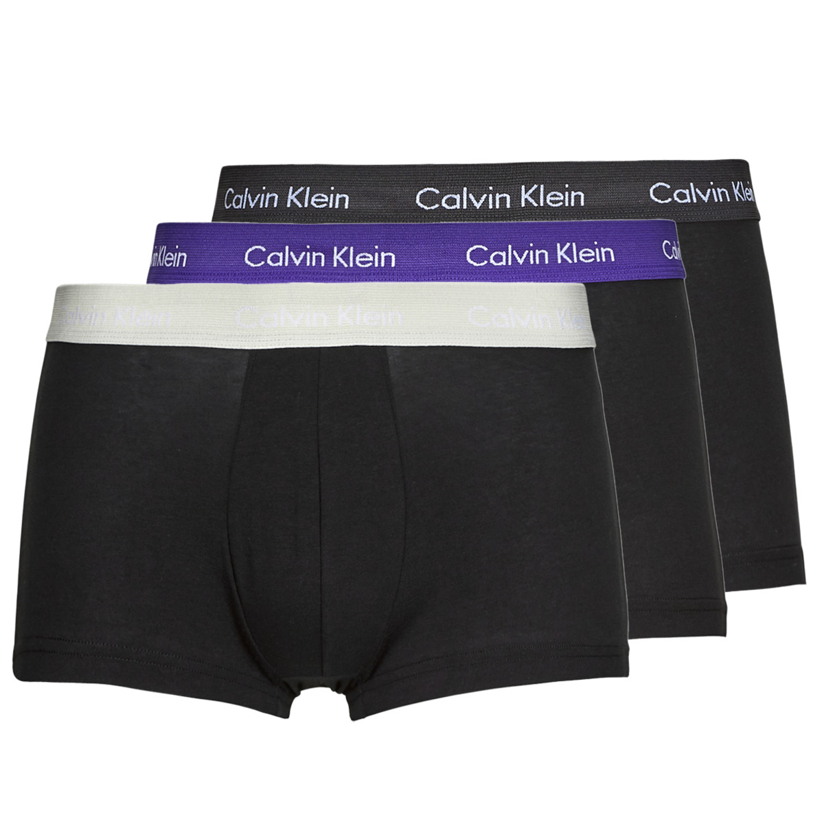 Levně Calvin Klein Jeans Boxerky LOW RISE TRUNK X3 Černá