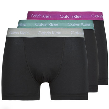 Spodní prádlo Muži Boxerky Calvin Klein Jeans TRUNK X3 Černá
