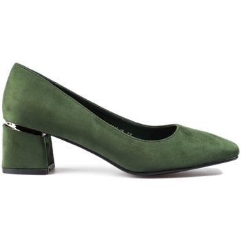 Boty Ženy Lodičky Vinceza Trendy dámské zelené  lodičky na širokém podpatku 