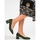 Boty Ženy Lodičky Vinceza Trendy dámské zelené  lodičky na širokém podpatku 