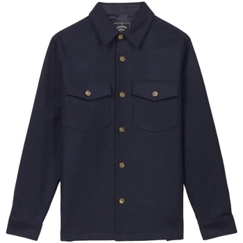 Textil Muži Košile s dlouhymi rukávy Portuguese Flannel Wool Field Overshirt - Navy Modrá