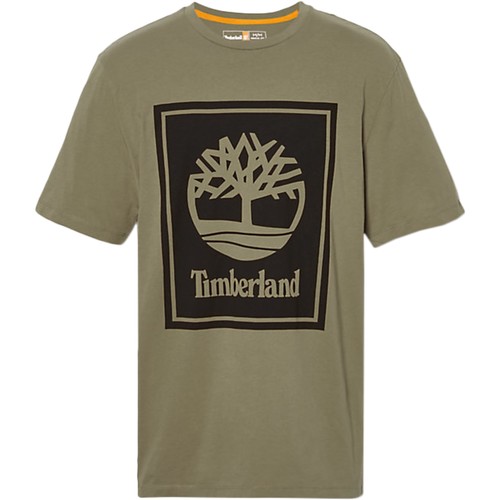 Textil Muži Trička s krátkým rukávem Timberland 208543 Zelená