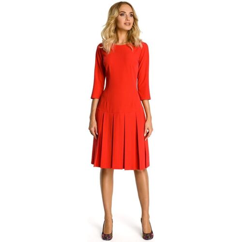 Textil Ženy Krátké šaty Made Of Emotion Dámské společenské šaty Carino M336 červená Červená