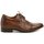 Boty Muži Šněrovací společenská obuv Conhpol C9585 hnědé pánské boty se skrytým podpatkem Hnědá