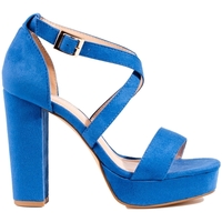 Boty Ženy Sandály Pk Luxusní dámské modré  sandály na jehlovém podpatku 