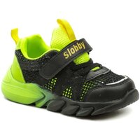 Boty Chlapecké Multifunkční sportovní obuv Cortina.be Slobby 171-0041-T1 černo zelené dětské tenisky Černá/zelená