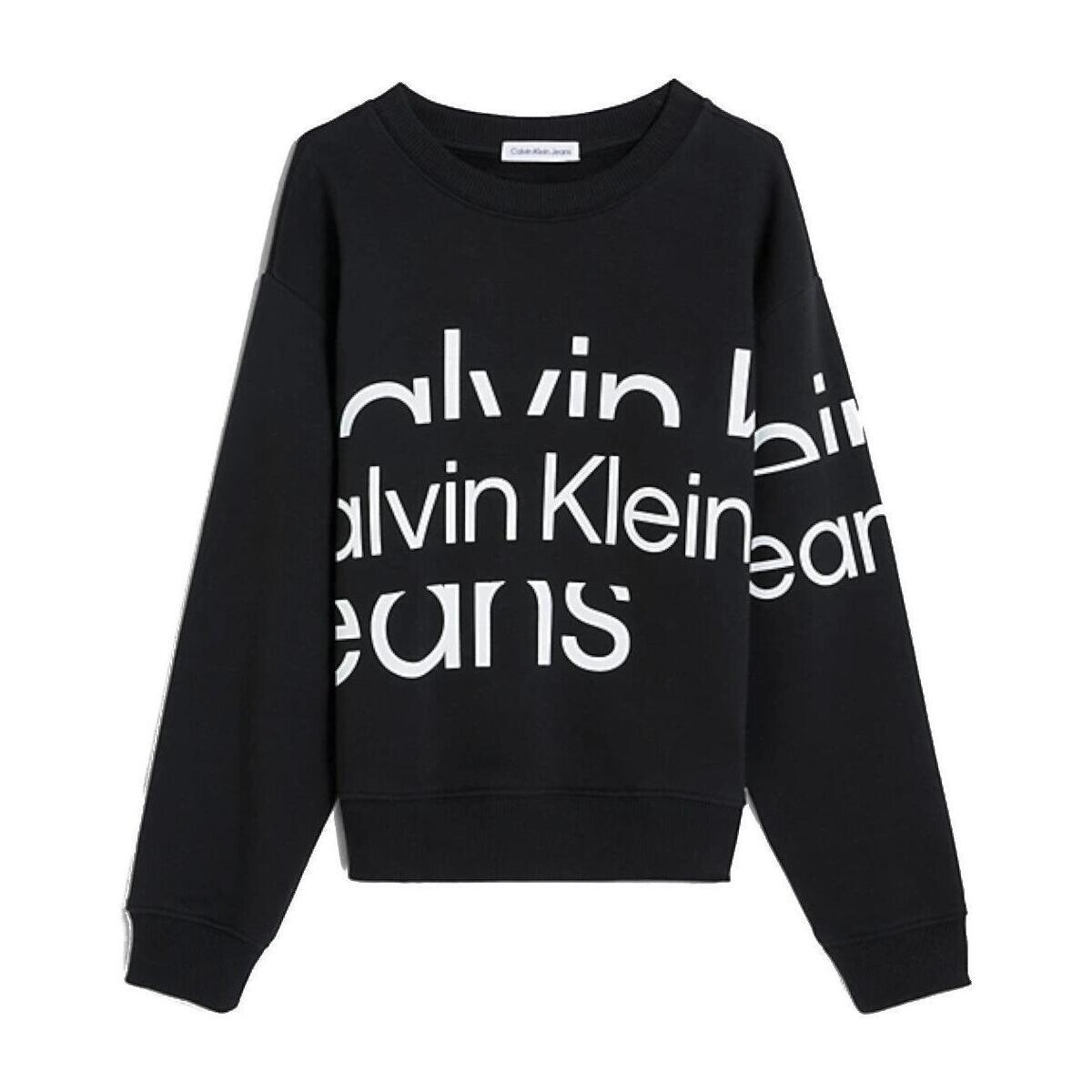 Textil Chlapecké Mikiny Calvin Klein Jeans  Černá