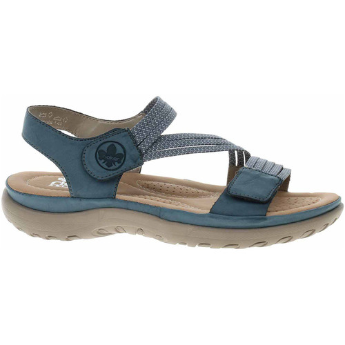 Boty Ženy Sandály Rieker Dámské sandály  64870-14 blau Modrá