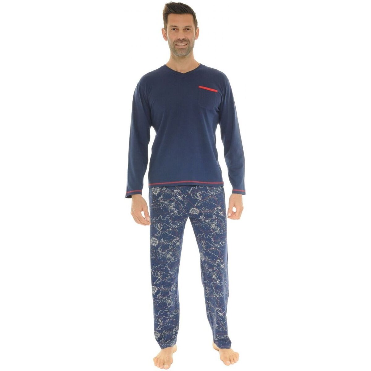 Textil Muži Pyžamo / Noční košile Christian Cane WHALE Modrá