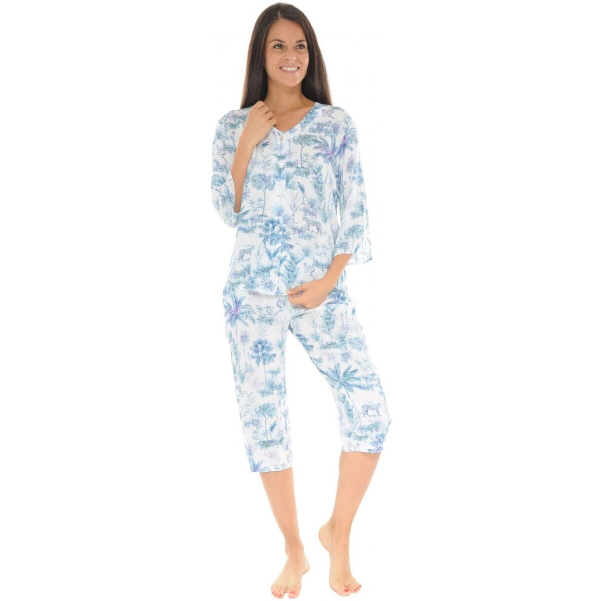 Textil Ženy Pyžamo / Noční košile Christian Cane VIKY Modrá