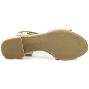 Jana 8-28260-20 béžové dámské sandály na podpatku šíře H Béžová