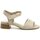 Boty Ženy Sandály Jana 8-28260-20 béžové dámské sandály na podpatku šíře H Béžová