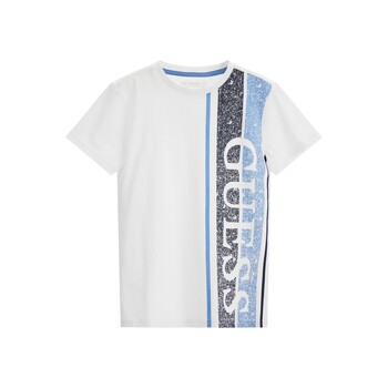 Textil Chlapecké Trička s krátkým rukávem Guess L3YI34 Bílá / Modrá