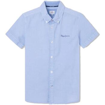Textil Chlapecké Košile s dlouhymi rukávy Pepe jeans  Modrá