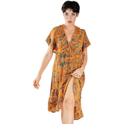 Textil Ženy Společenské šaty Isla Bonita By Sigris Dlouhé Midi Šaty Hnědá