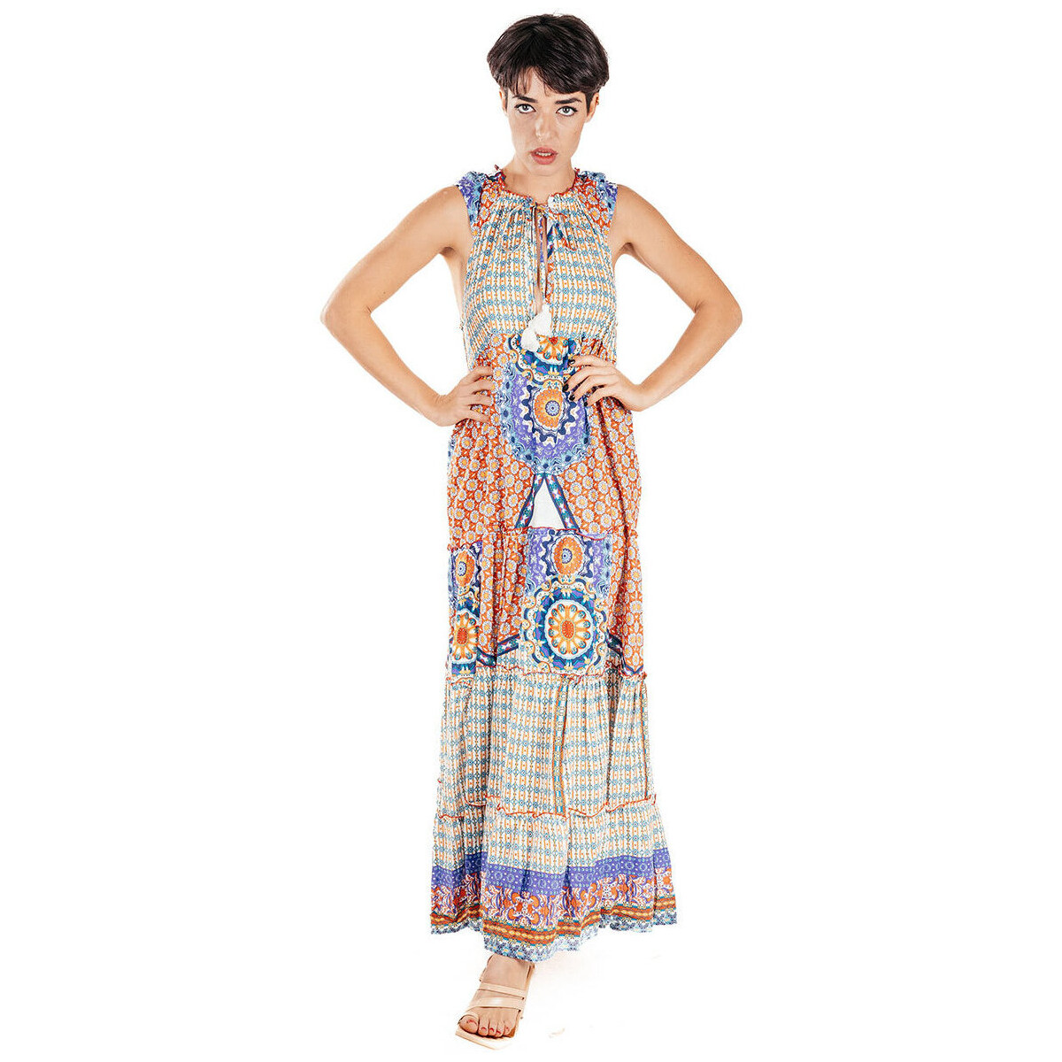 Textil Ženy Společenské šaty Isla Bonita By Sigris Dlouhé Midi Šaty           