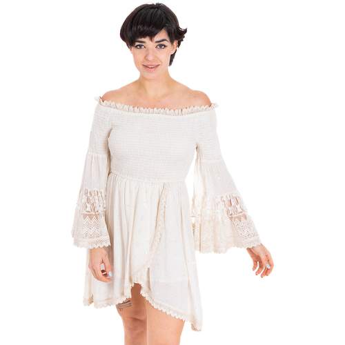 Textil Ženy Krátké šaty Isla Bonita By Sigris Krátké Šaty Bílá