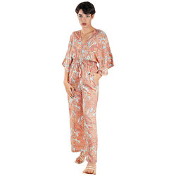 Textil Ženy Overaly / Kalhoty s laclem Isla Bonita By Sigris Drdol Růžová