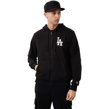 Textil Muži Teplákové bundy New-Era MLB League Los Angeles Dodgers Essential Zip Hoodie Černá
