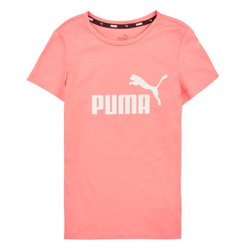 Textil Dívčí Trička s krátkým rukávem Puma ESS LOGO TEE G Růžová