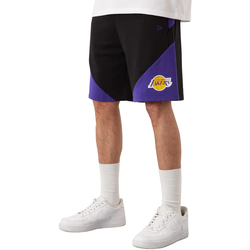 Textil Muži Tříčtvrteční kalhoty New-Era NBA Team Los Angeles Lakers Short Černá