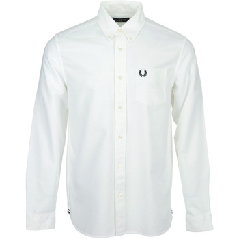 Fred Perry Košile s dlouhymi rukáv Oxford Shirt - Bílá