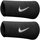 Doplňky  Sportovní doplňky Nike Swoosh Doublewide Wristbands Černá