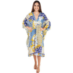 Textil Ženy Šaty Isla Bonita By Sigris Kaftan Modrá