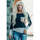 Textil Ženy Trička s krátkým rukávem Omg Dámský top s dlouhým rukávem a výstřihem Faro šedá Černá
