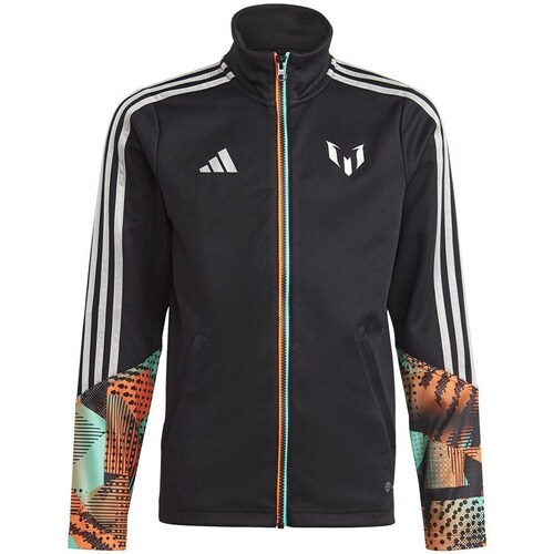 Textil Chlapecké Mikiny adidas Originals Messi Training Jacket JR Černá