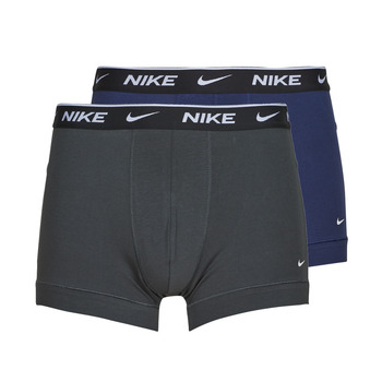 Spodní prádlo Muži Boxerky Nike EVERYDAY COTTON STRETCH X2 Šedá / Modrá