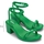 Boty Ženy Sandály Melissa Shiny Heel II AD - Green Zelená