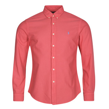 Textil Muži Košile s dlouhymi rukávy Polo Ralph Lauren CHEMISE AJUSTEE SLIM FIT EN OXFORD LEGER Červená / Červená
