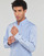Textil Muži Košile s dlouhymi rukávy Polo Ralph Lauren CHEMISE AJUSTEE EN POPLINE DE COTON COL BOUTONNE Modrá / Bílá