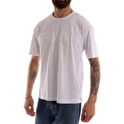 Textil Muži Trička s krátkým rukávem Emporio Armani EA7 3RPT09 Bílá