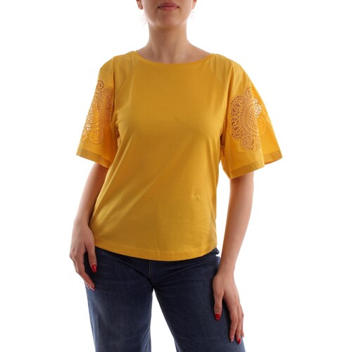 Textil Ženy Trička s krátkým rukávem Max Mara ARMENIA Žlutá