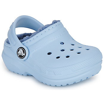 Boty Děti Pantofle Crocs Classic Lined Clog T Modrá