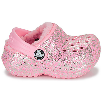 Crocs Classic Lined Glitter Clog T Růžová