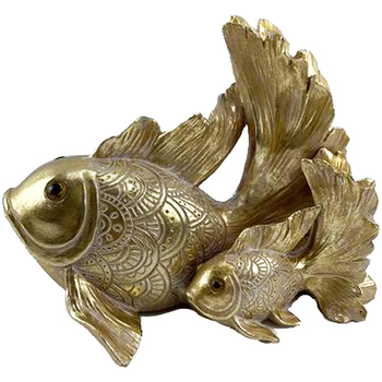Bydlení Sošky a figurky Signes Grimalt Adorno Desktop Fish Zlatá