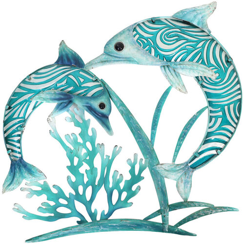 Bydlení Sošky a figurky Signes Grimalt Ozdoba Delfínů Modrá